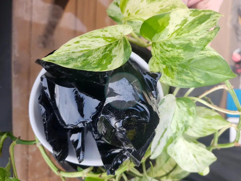 BLACK OBSIDIAN ROUGH STONE - ROUGH STONES