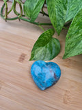 BLUE APATITE HEART