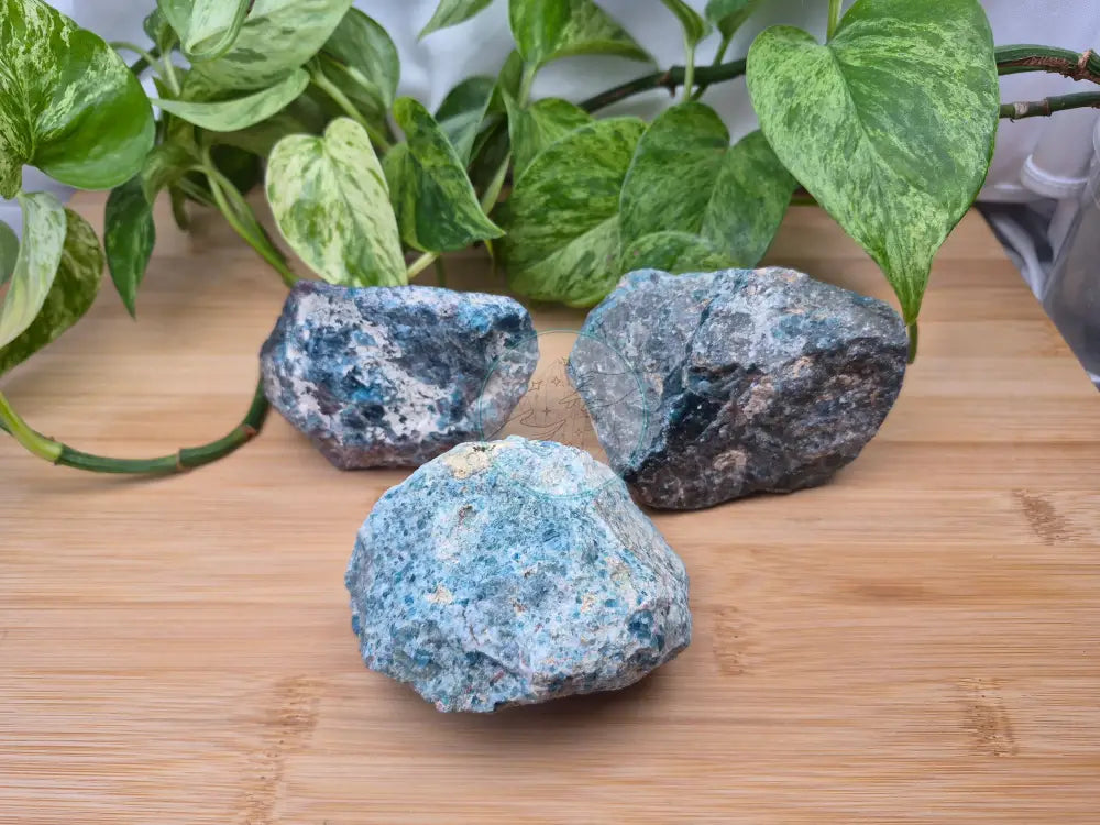 BLUE APATITE ROUGH CHUNK