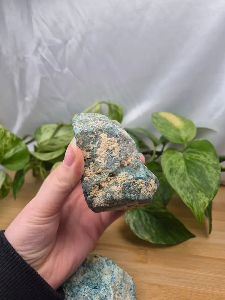 BLUE APATITE ROUGH CHUNK