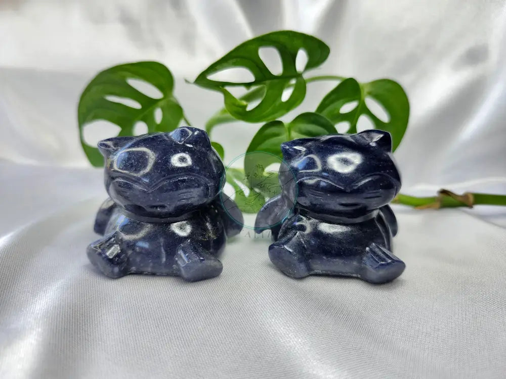 BLUE AVENTURINE SITTING SNORLAX