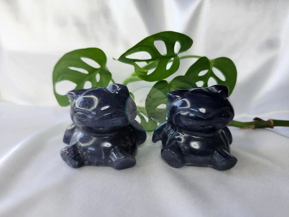 BLUE AVENTURINE SITTING SNORLAX