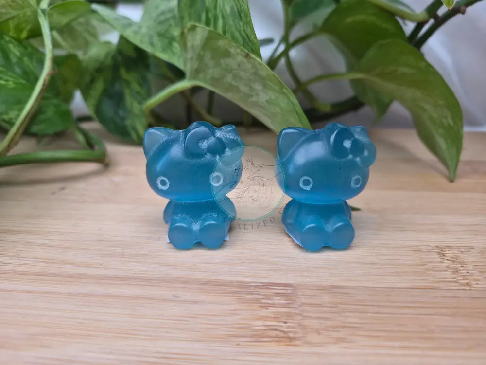 BLUE CATS EYE HELLO KITTY