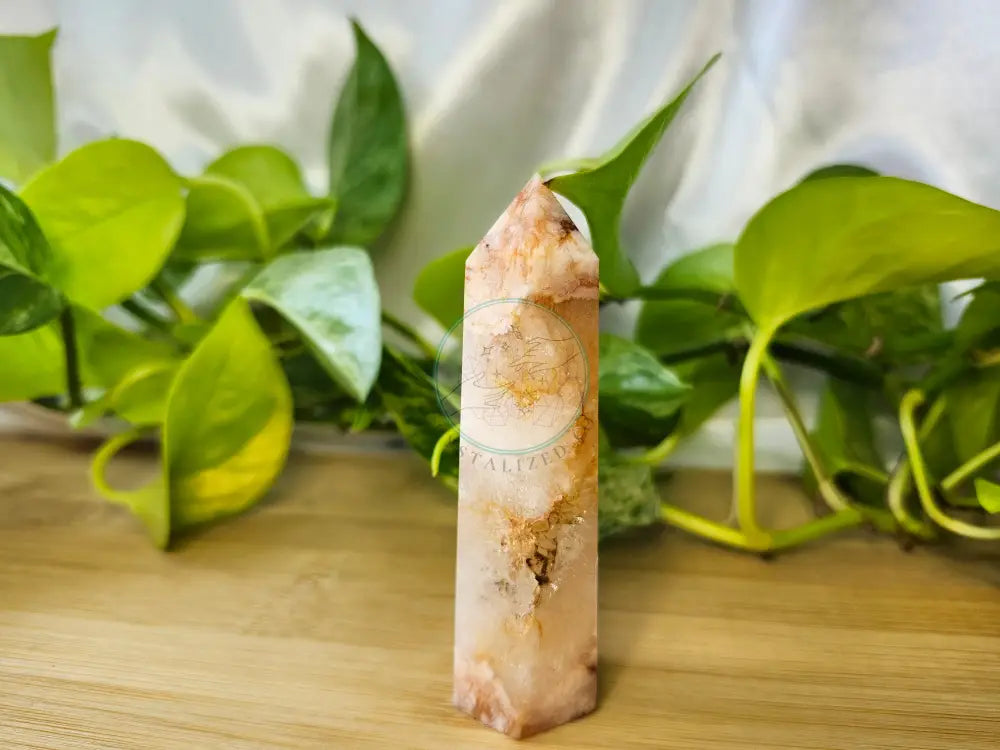 CARNELIAN FLOWER AGATE TOWER
