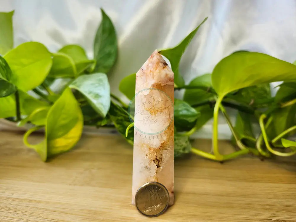CARNELIAN FLOWER AGATE TOWER