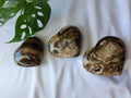 CHOCOLATE CALCITE HEART LG