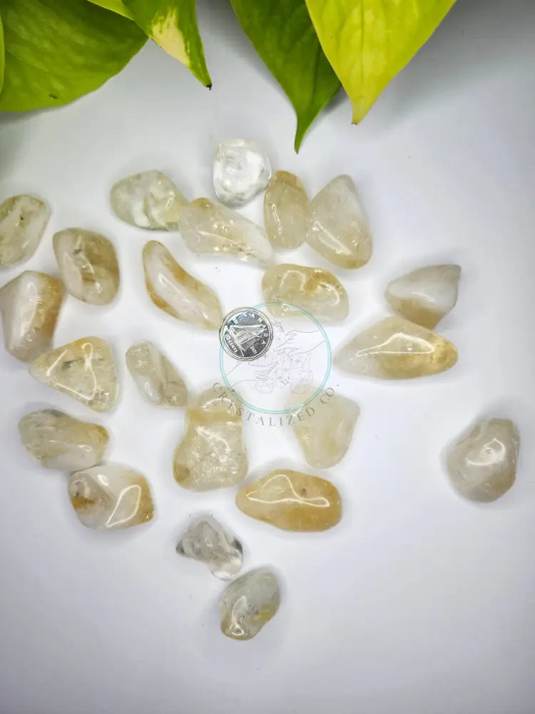 CITRINE TUMBLED STONE - TUMBLED STONES