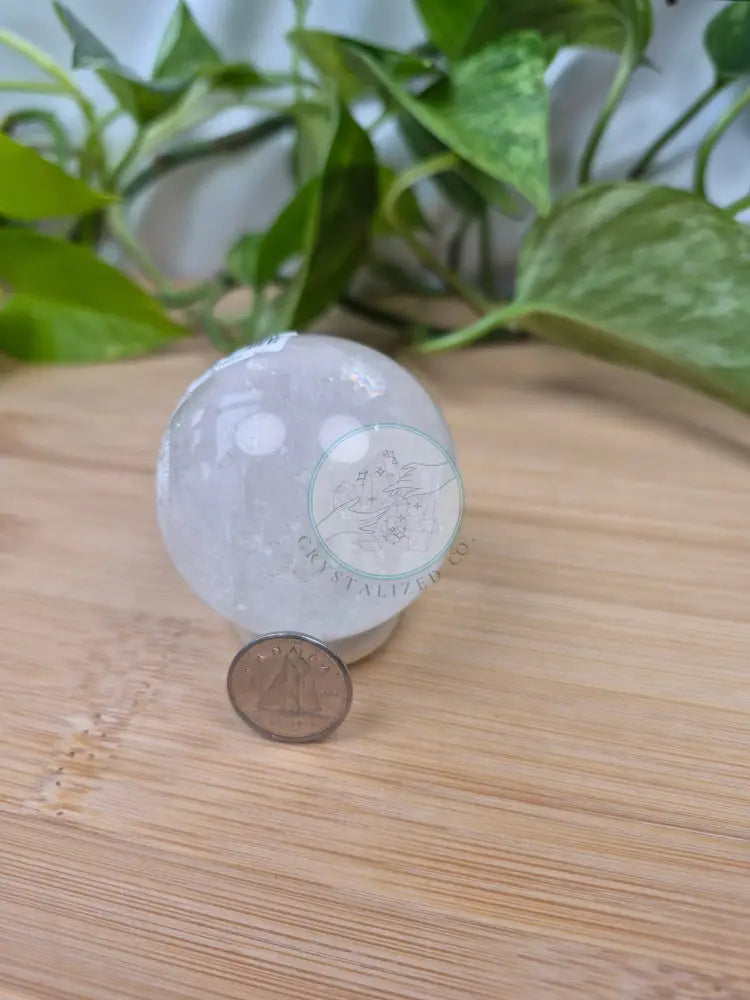 CLEAR CALCITE SPHERE