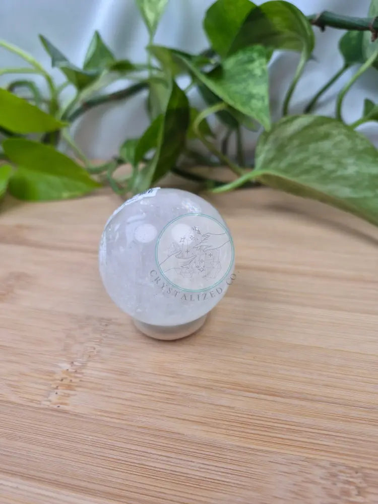 CLEAR CALCITE SPHERE