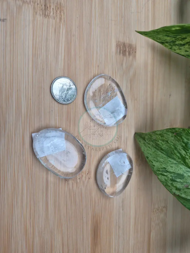 CLEAR QUARTZ FLAT STONE