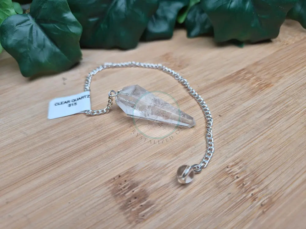 CLEAR QUARTZ PENDULUM
