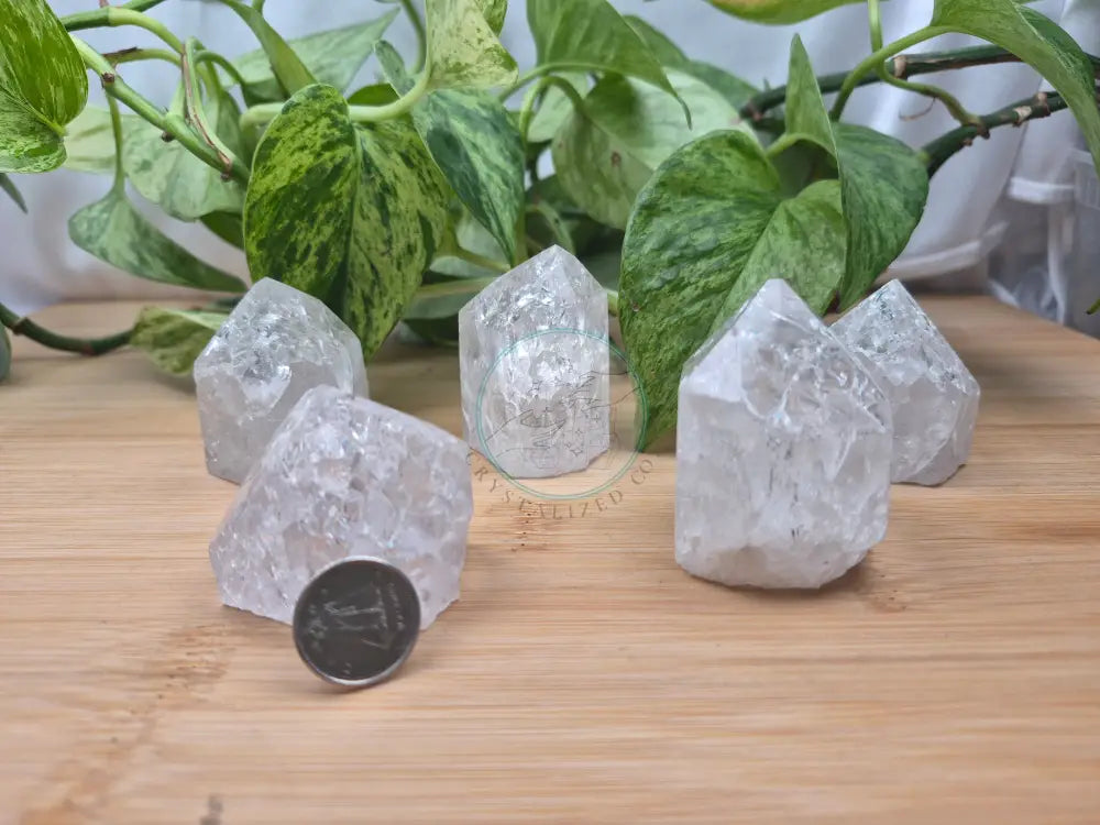 CRACKLE QUARTZ BASE CUT
