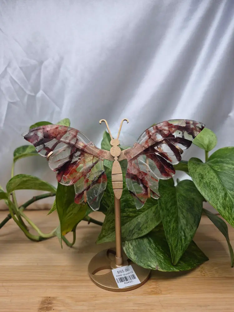 FIRE QUARTZ BUTTERFLY WINGS