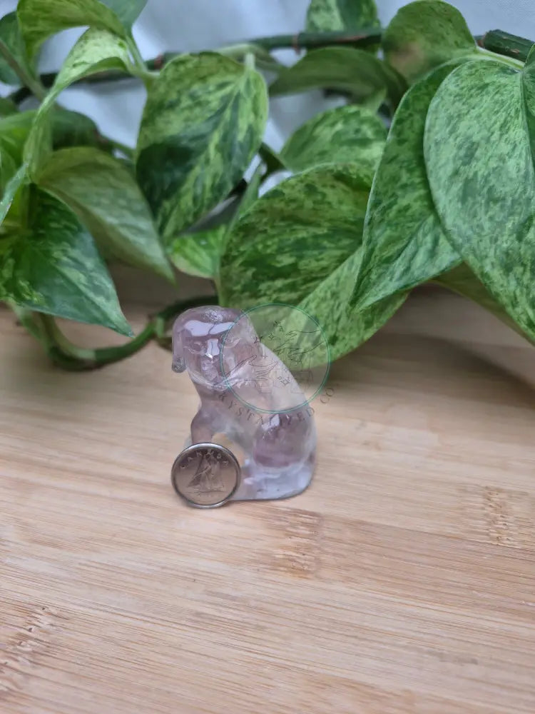 FLUORITE SITTING DOG