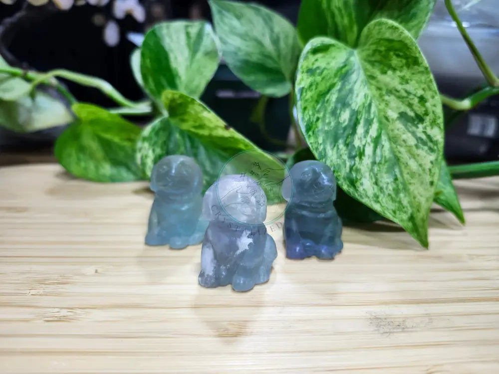 FLUORITE SITTING DOG