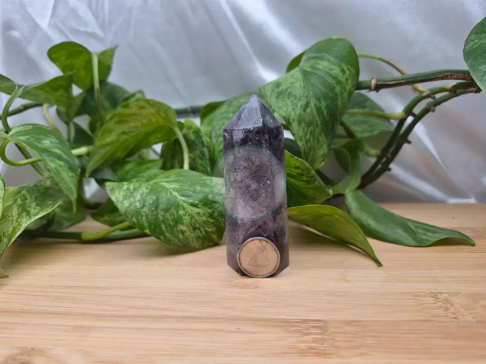 FLUORITE W/ PYRITE TOWER