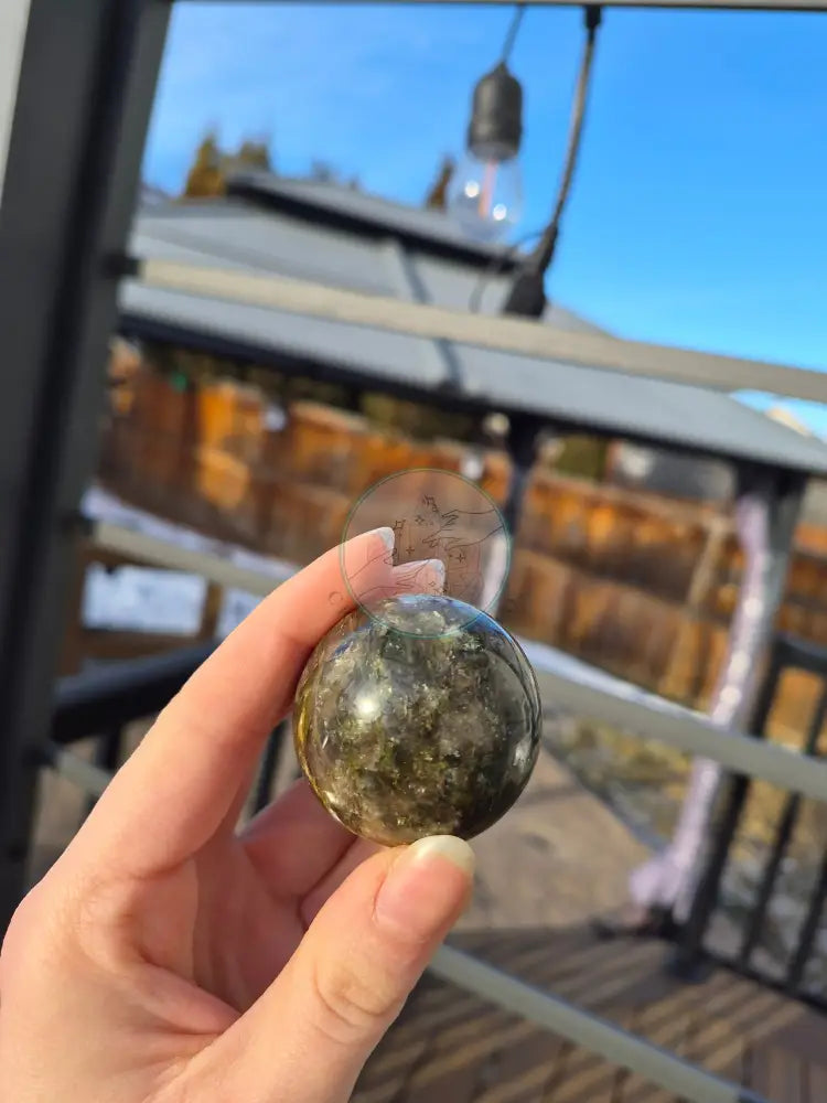 GOLDEN MICA SPHERE
