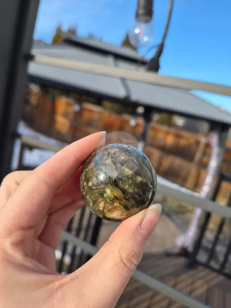 GOLDEN MICA SPHERE