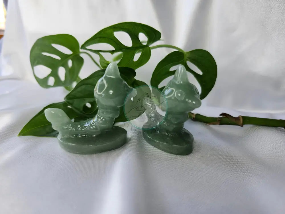 GREEN AVENTURINE WEEDLE LG