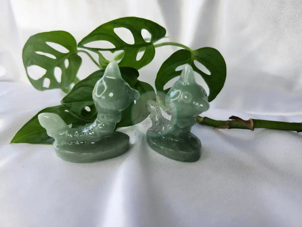 GREEN AVENTURINE WEEDLE LG