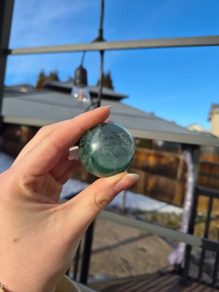 GREEN FLUORITE SPHERE