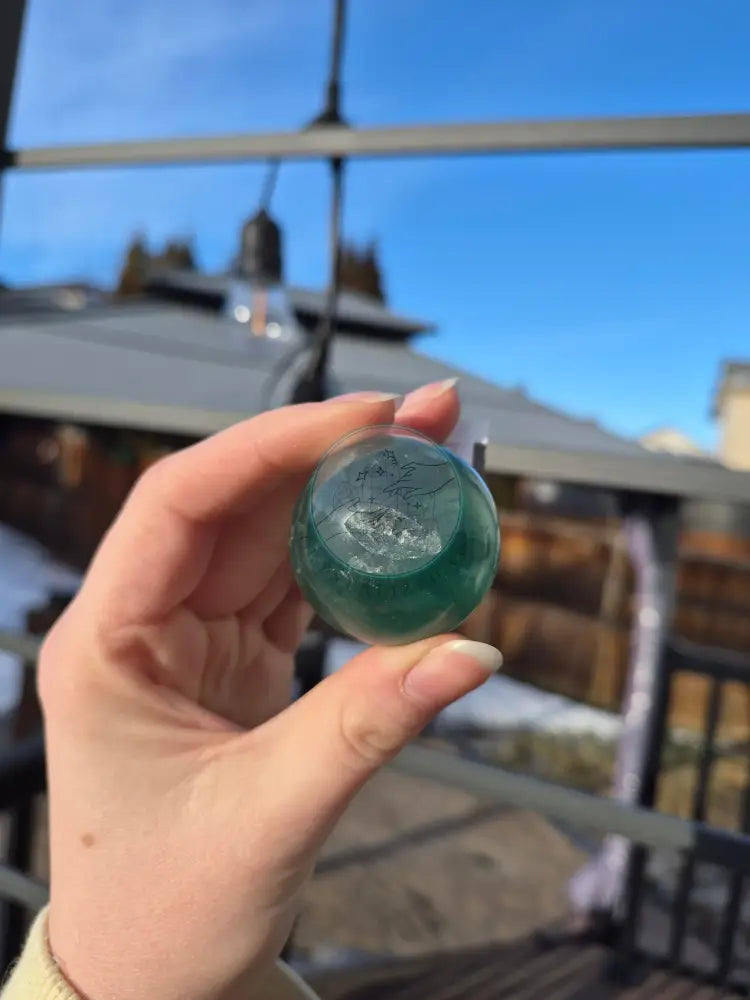 GREEN FLUORITE SPHERE