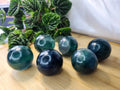 GREEN FLUORITE SPHERE - Crystals and Fossils