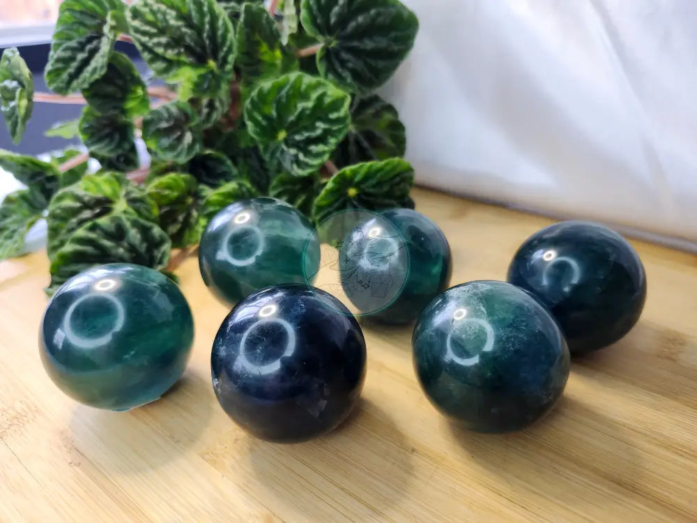 GREEN FLUORITE SPHERE - Crystals and Fossils