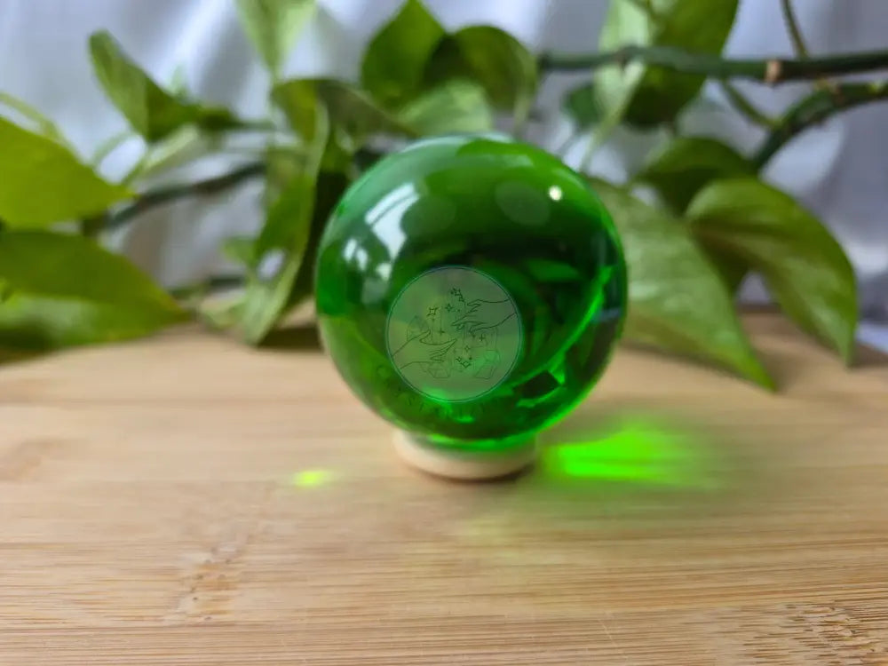 GREEN GLASS SPHERE
