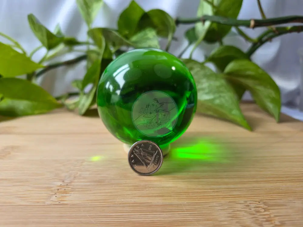 GREEN GLASS SPHERE