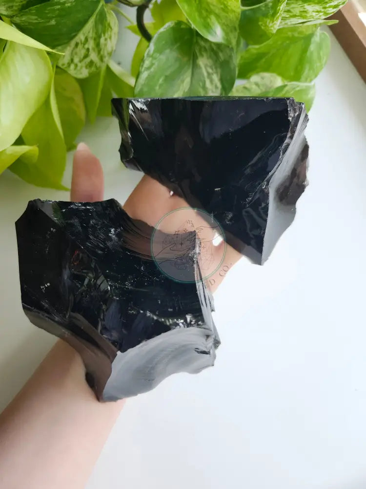 LARGE BLACK OBSIDIAN