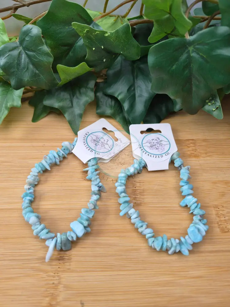 LARIMAR CHIP BRACELET