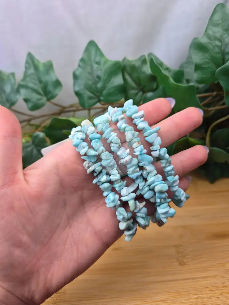 LARIMAR CHIP BRACELET