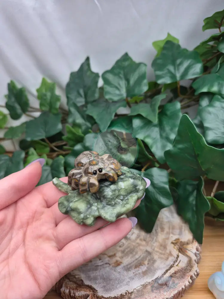 LEOPARDITE AND JADE SPIDER