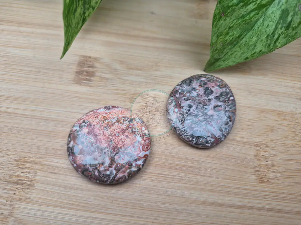 LEOPARDITE JASPER FLAT STONE