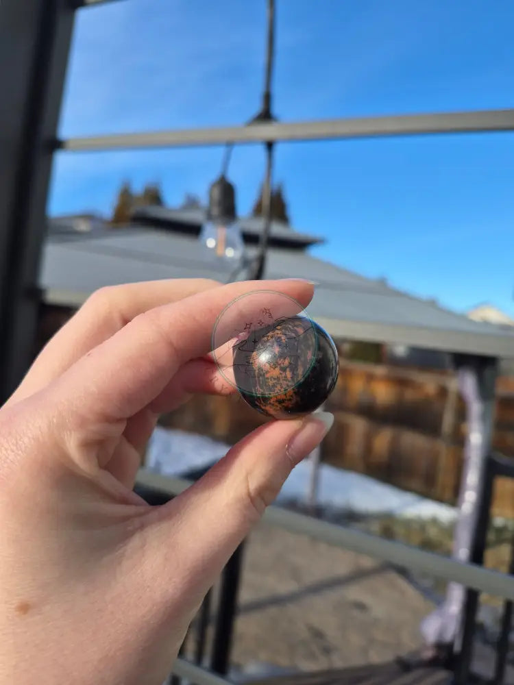 MAHOGANY OBSIDIAN SPHERE
