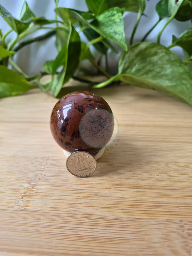 MAHOGANY OBSIDIAN SPHERE