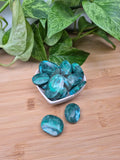 MALACHITE AND CHRYSOCOLLA PALM STONE