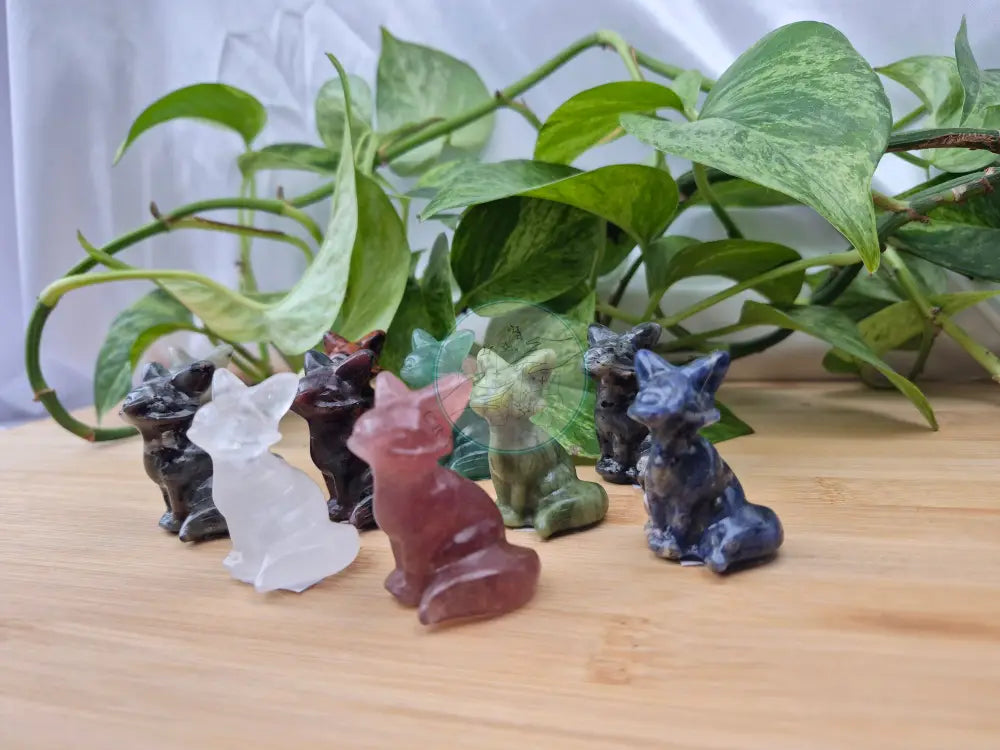 MIXED CRYSTAL FOX SITTING