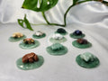 MIXED CRYSTAL FROG ON LILY PAD