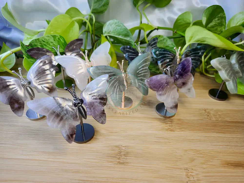 MIXED CRYSTAL MINI BUTTERFLY WINGS