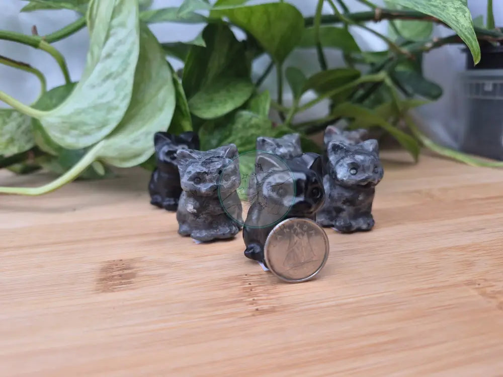 MIXED CRYSTAL SITTING CAT OPTION 2