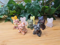 MIXED CRYSTAL SITTING DOG (Frenchie)