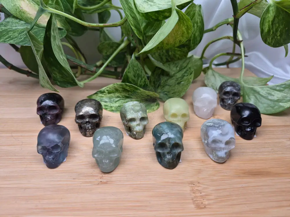 MIXED CRYSTAL SKULL