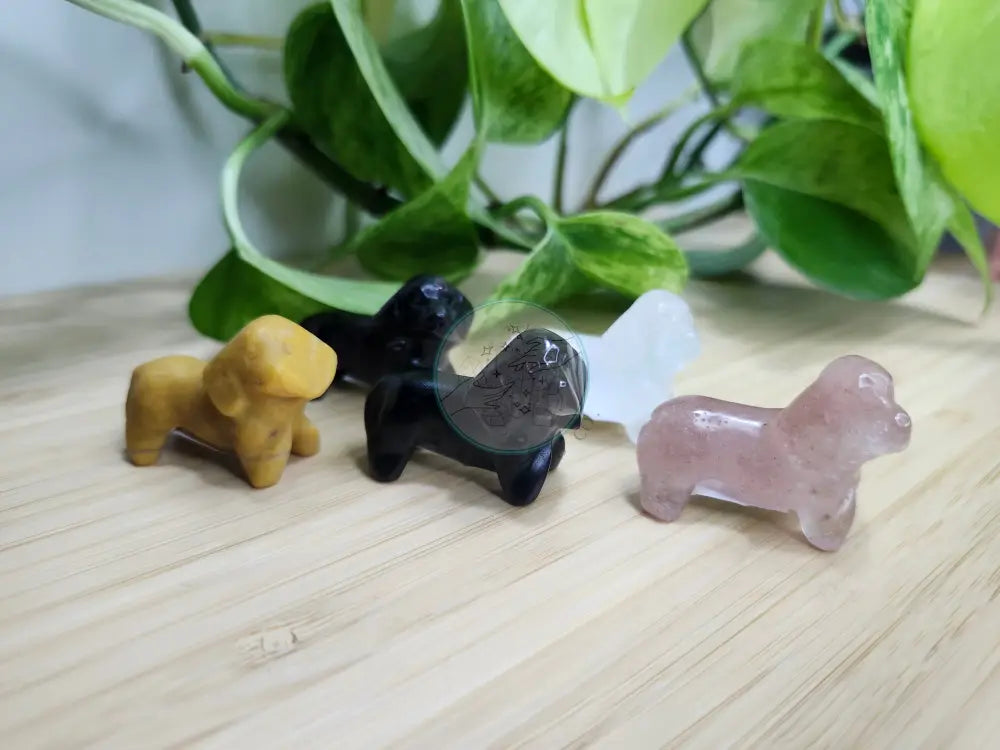 MIXED CRYSTAL WEINER DOG