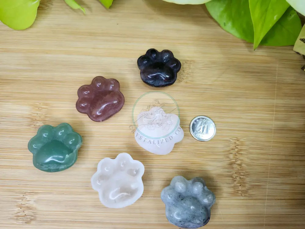 MIXED MATERIAL PAW PRINT - CARVING