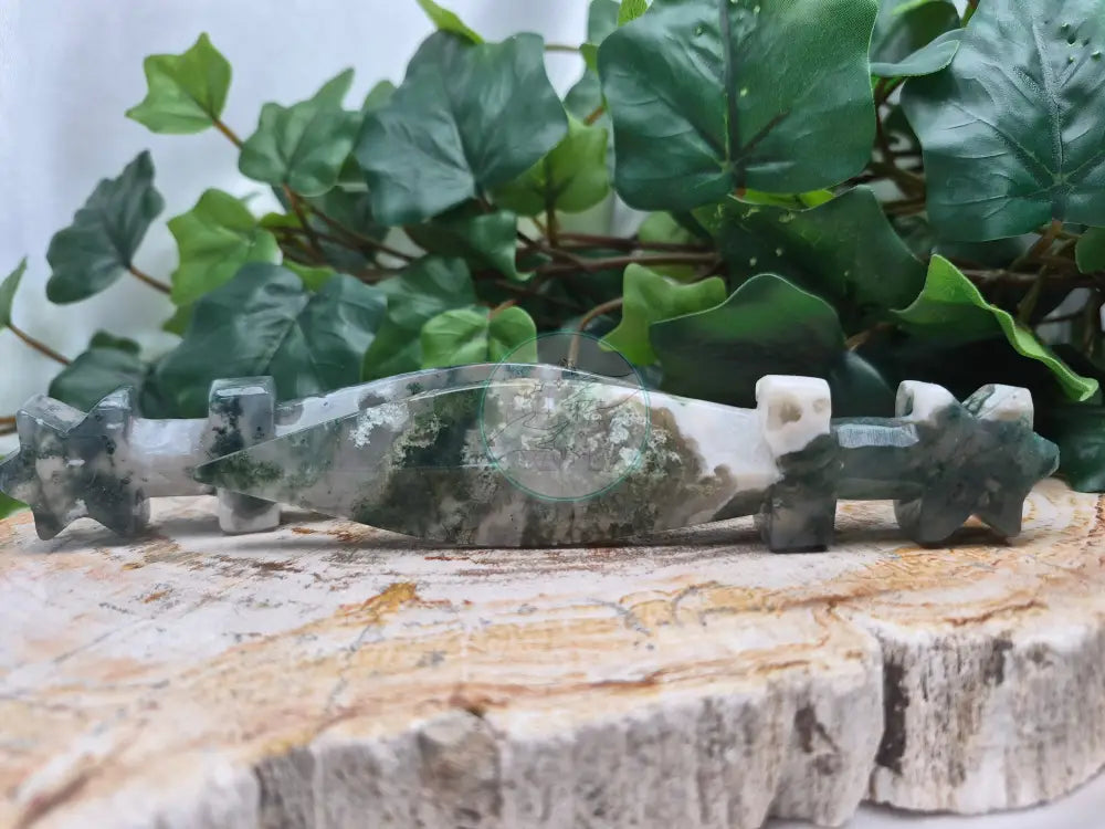 MOSS AGATE DAGGER