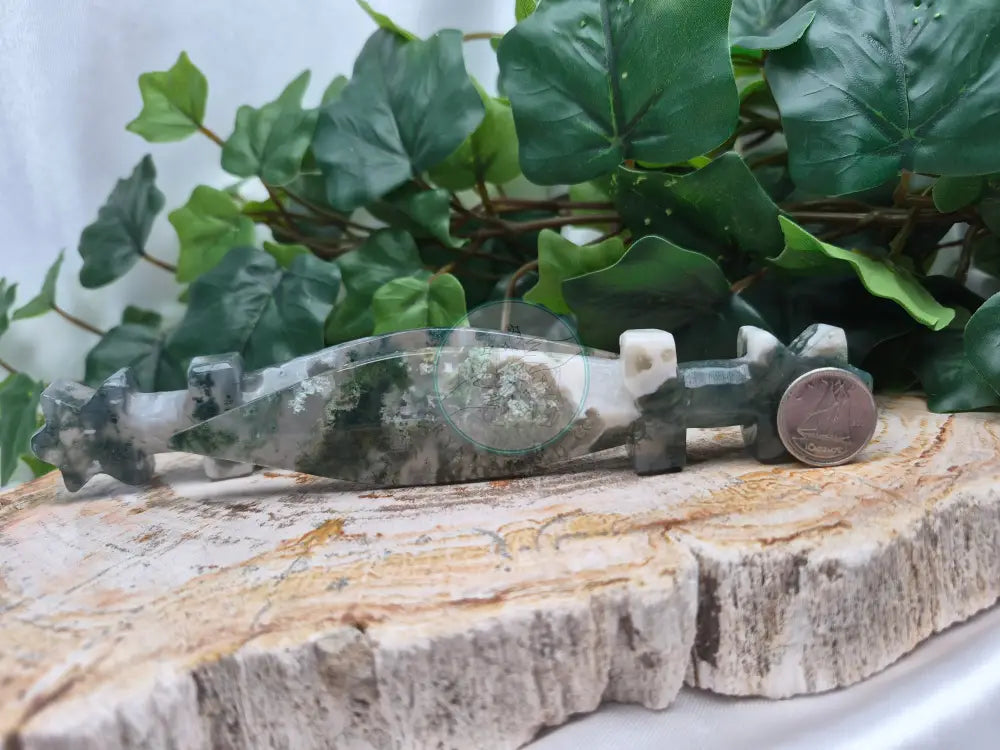 MOSS AGATE DAGGER