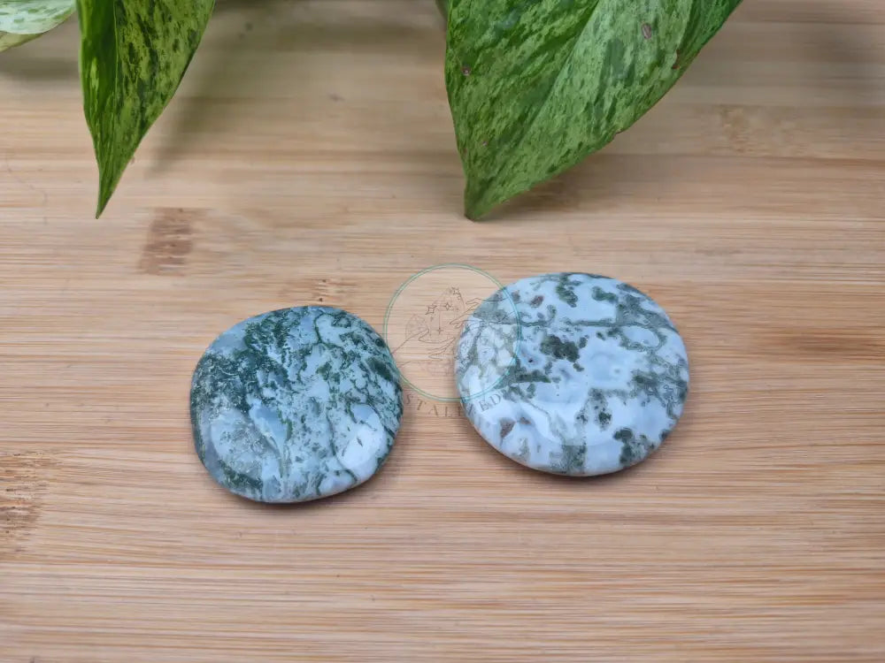 MOSS AGATE FLAT STONE