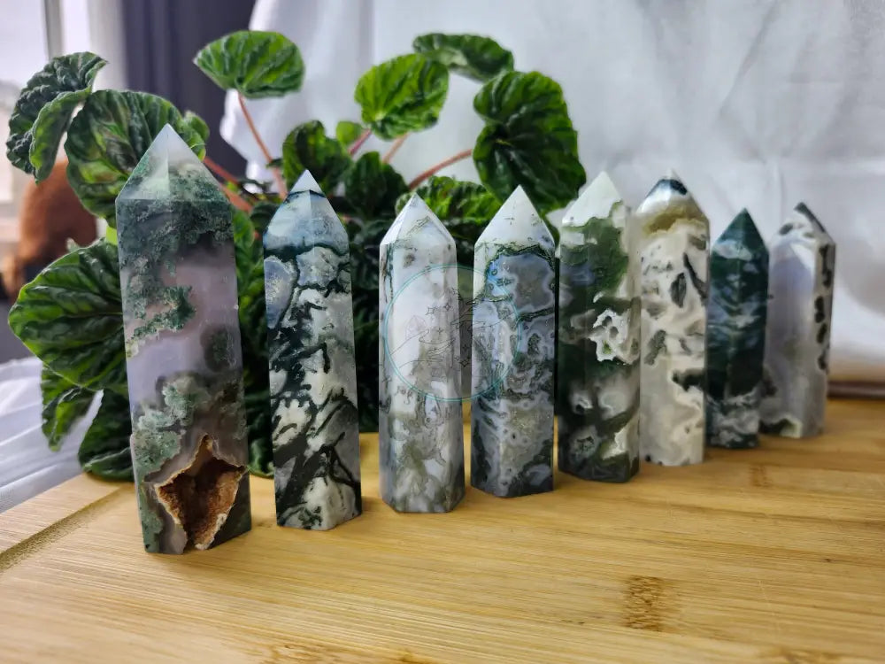 MOSS AGATE TOWER - Crystals and Fossils